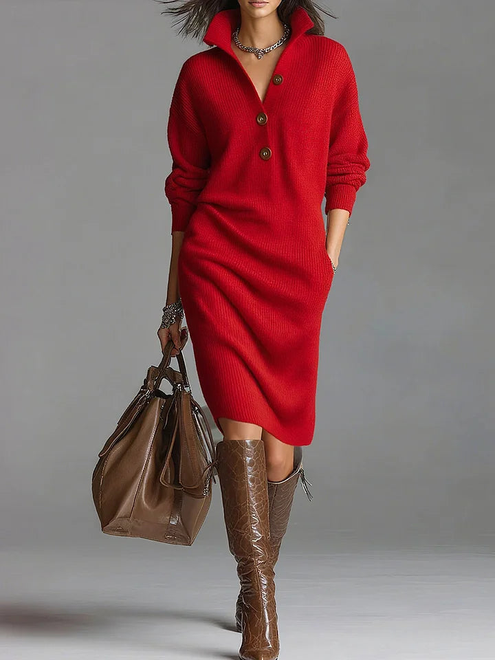Rachael Elegant Sweater Dress