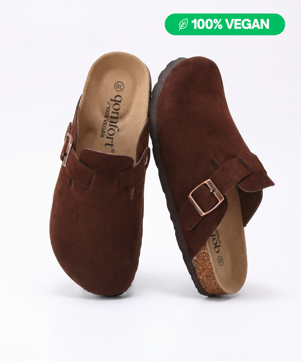 100% Vegan Suede Clogs by Qomfort